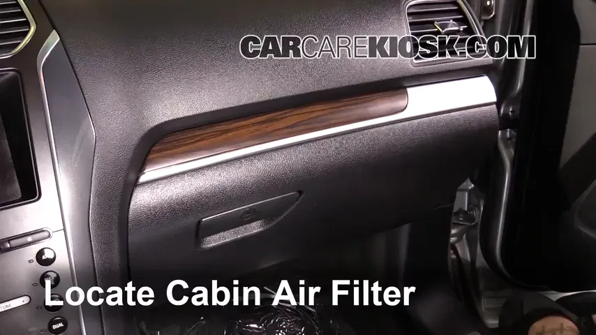 2016 Ford Explorer Limited 2.3L 4 Cyl. Turbo Filtro de aire (interior) Cambio